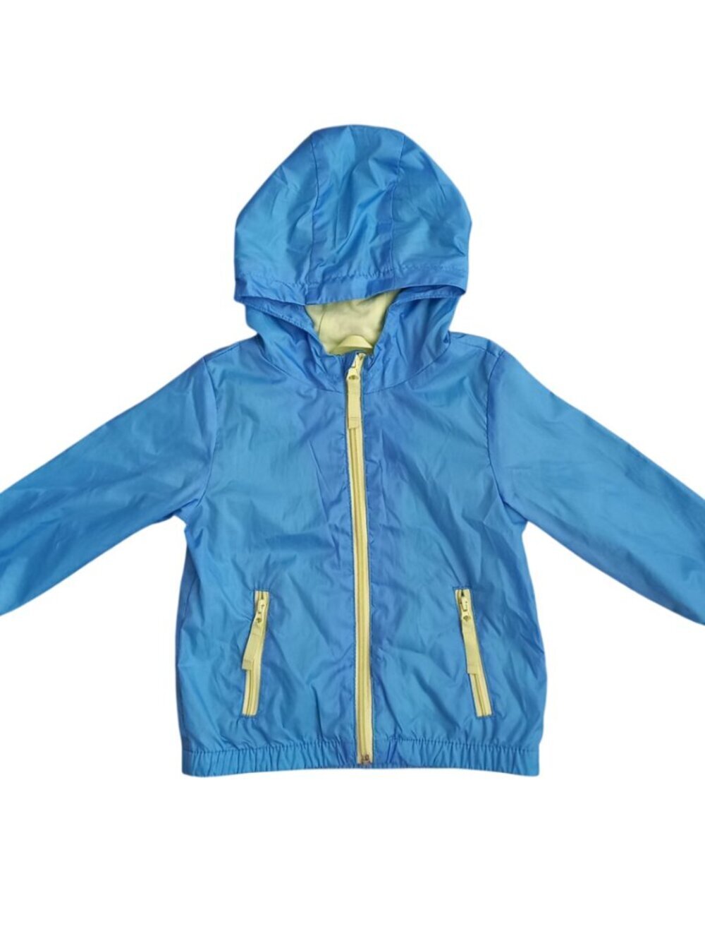 Cat & Jack Blue Hooded Windbreaker Jacket Toddler 2T – Lightweight Zip Up Coat